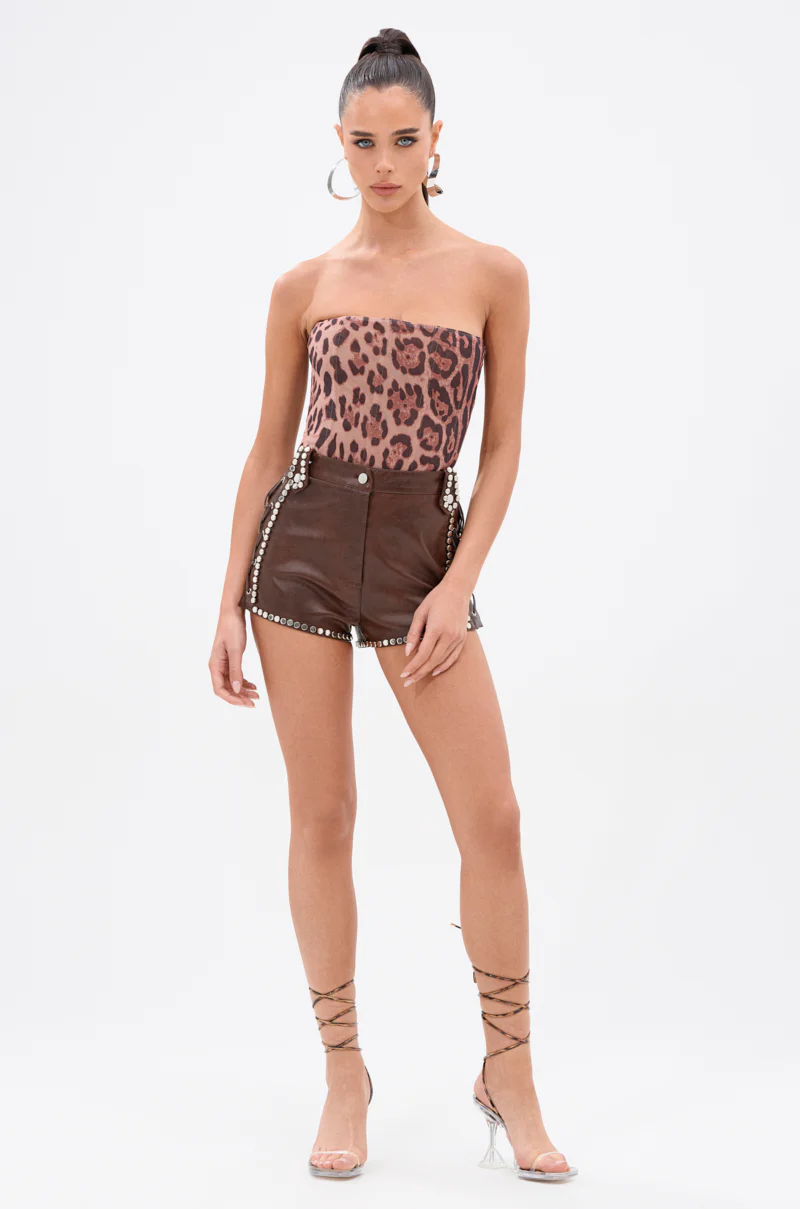 BELIEVE WHAT YOU WANT CHEETAH PRINT CORSET - Image 6