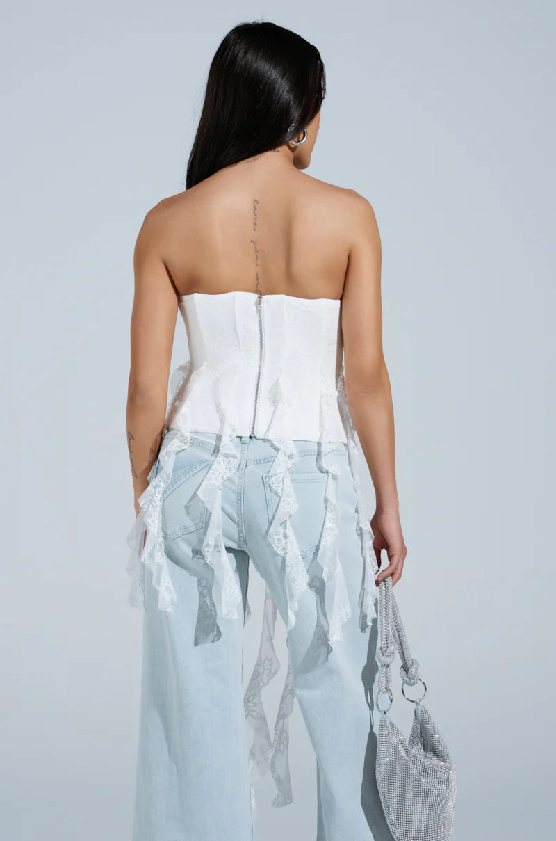 BELLE OF THE BALL LACE TRIM CORSET - Image 4