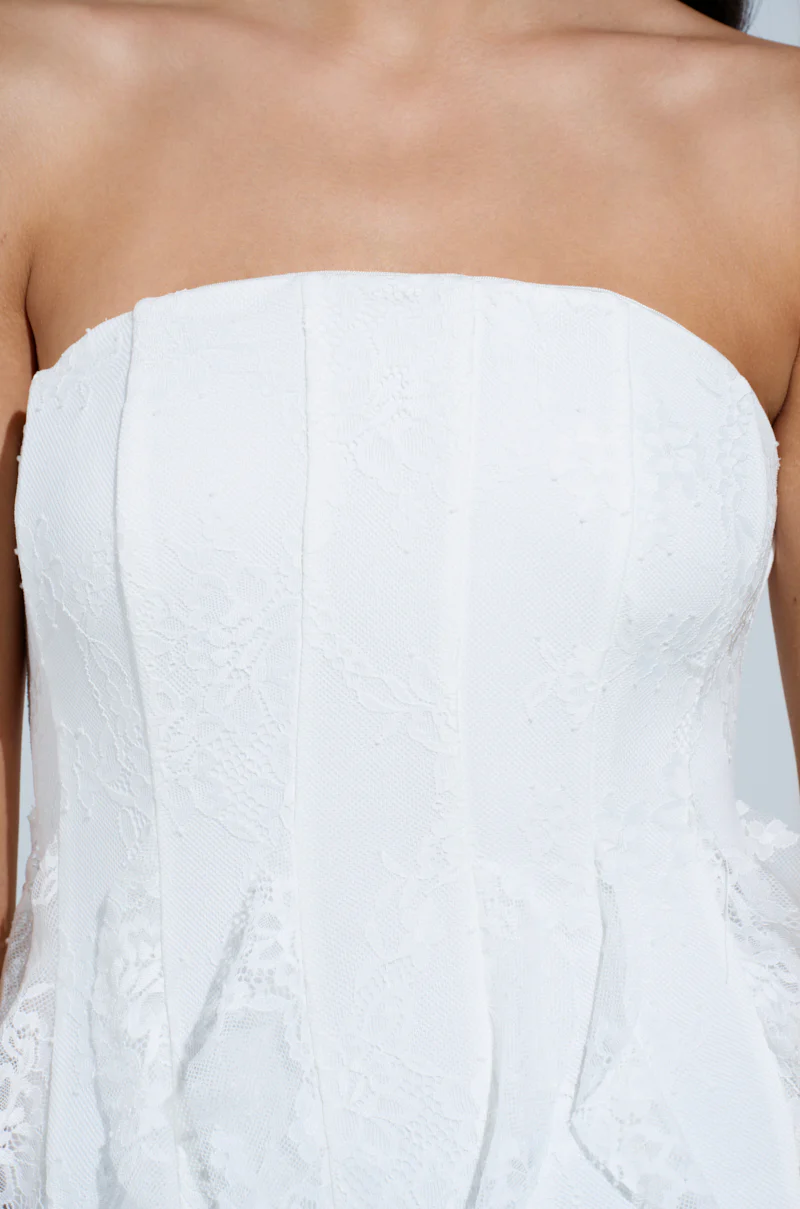 BELLE OF THE BALL LACE TRIM CORSET - Image 6