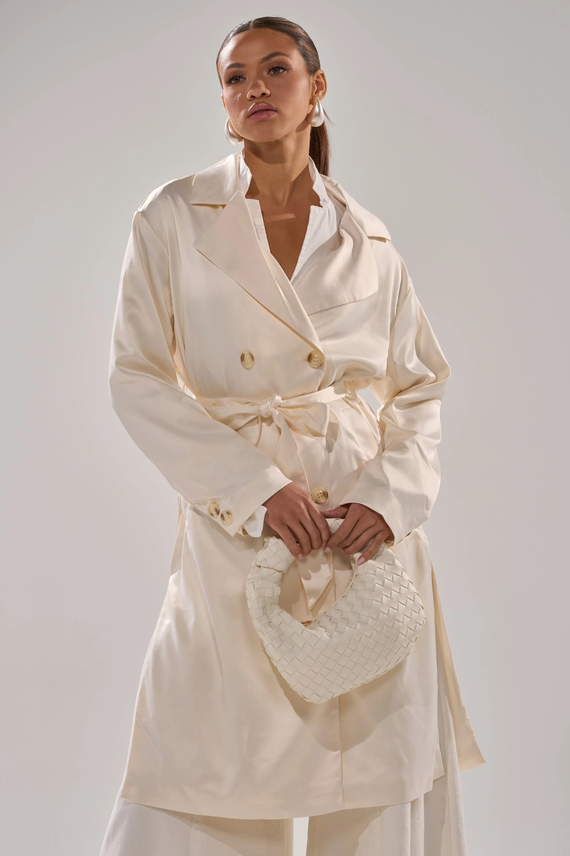 BELLISSIMA SATIN TRENCH - Image 2
