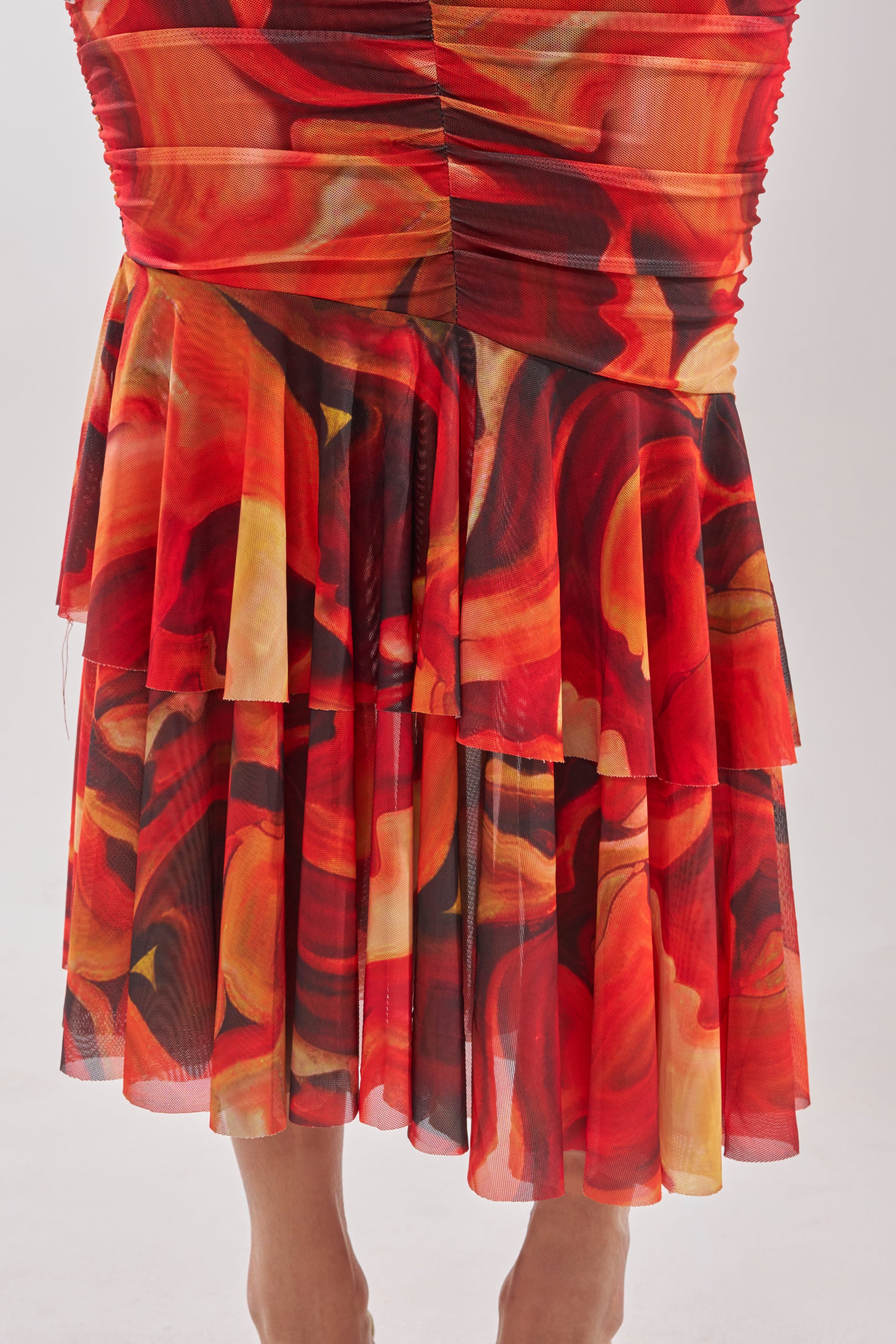 BELONG IN A MUSEUM RED MAXI DRESS - Image 8