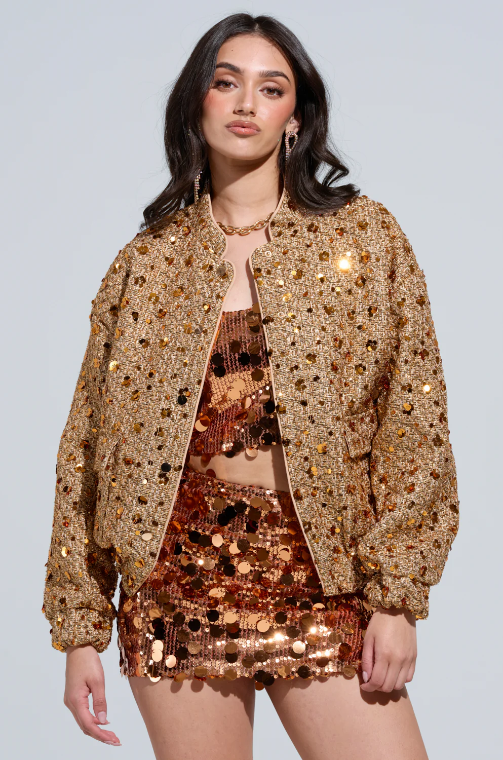 BEST BEHAVIOR TWEED BOMBER - Image 2