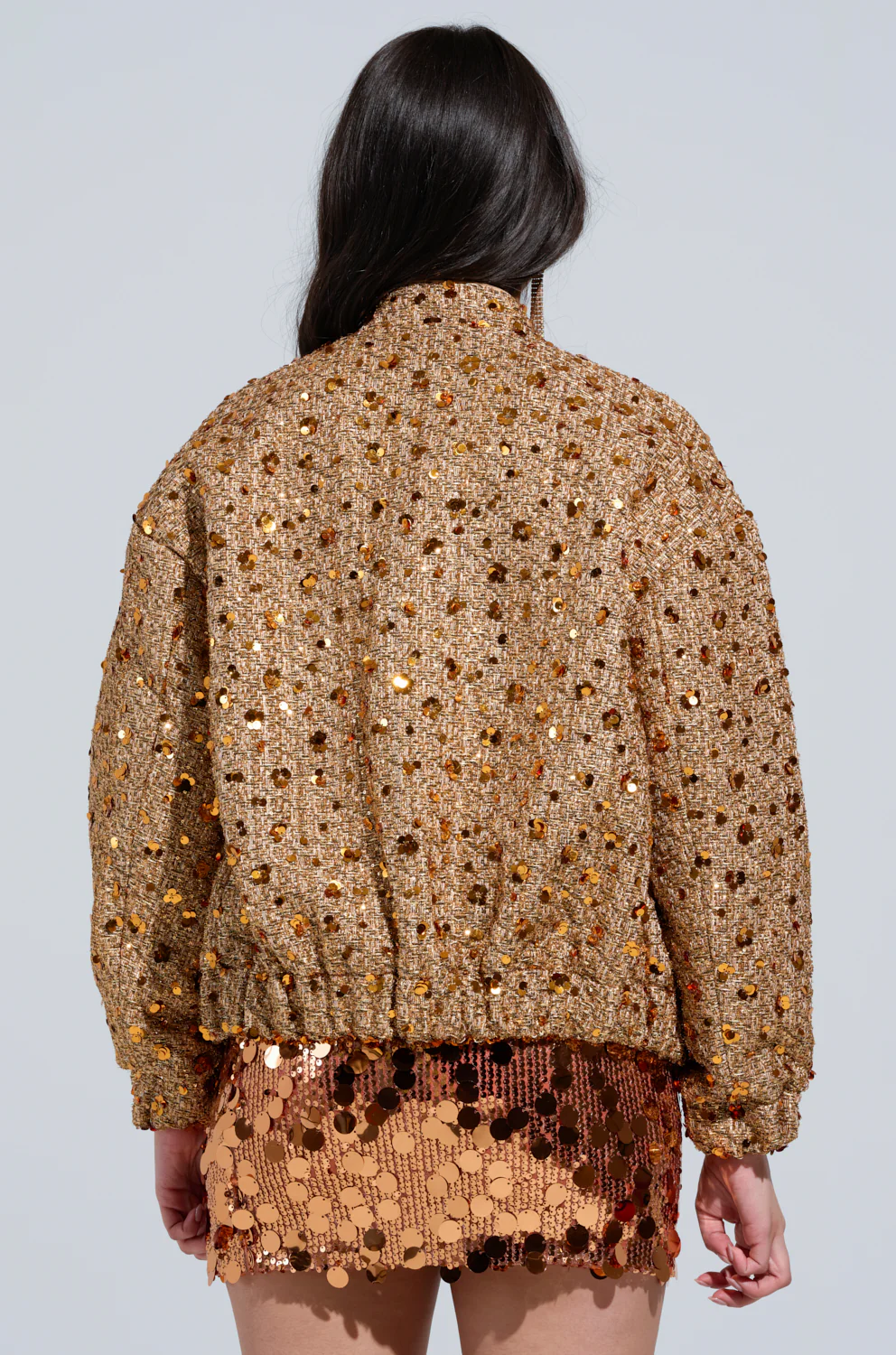 BEST BEHAVIOR TWEED BOMBER - Image 4