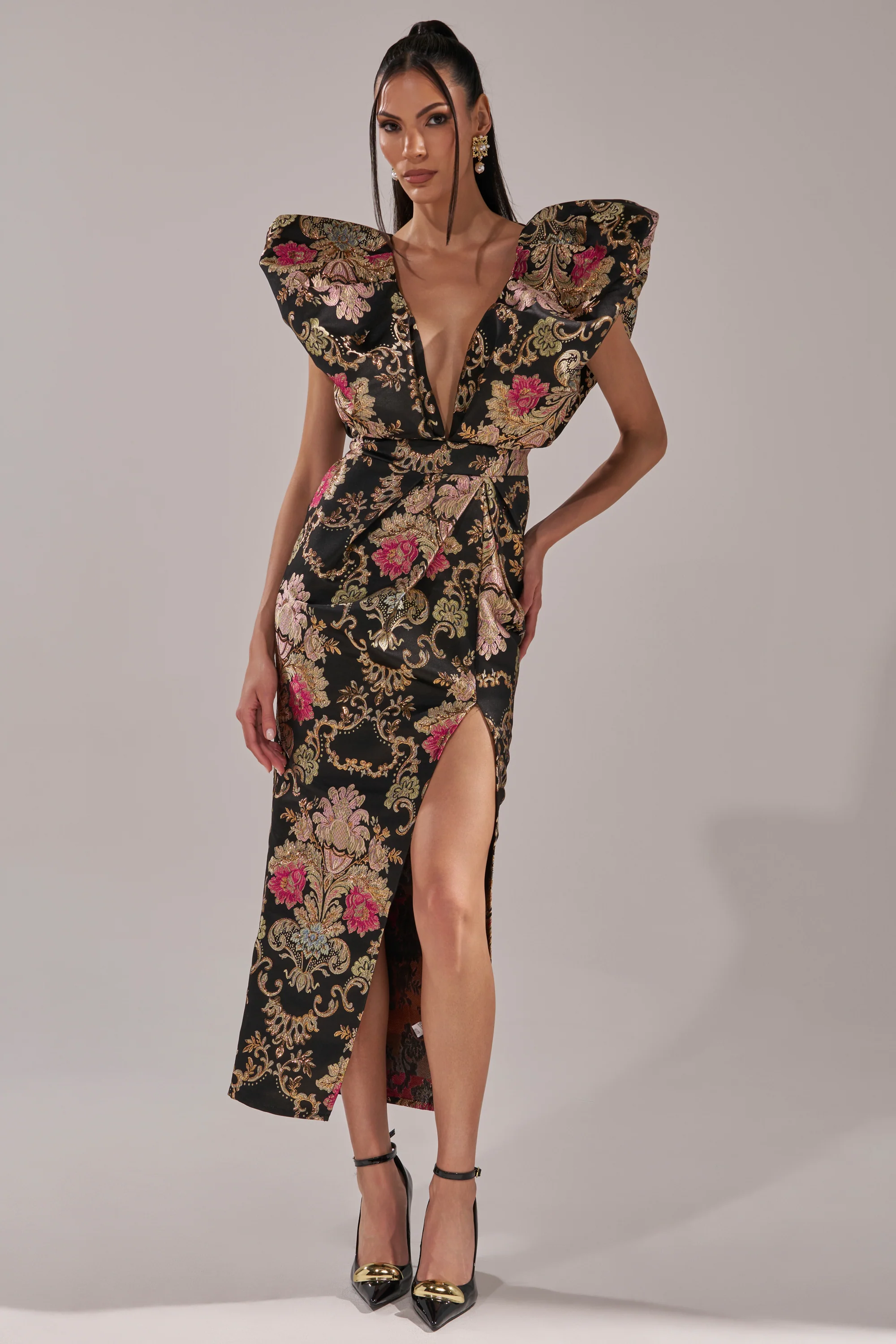 BEST DRESSED BROCADE MAXI DRESS - Image 3