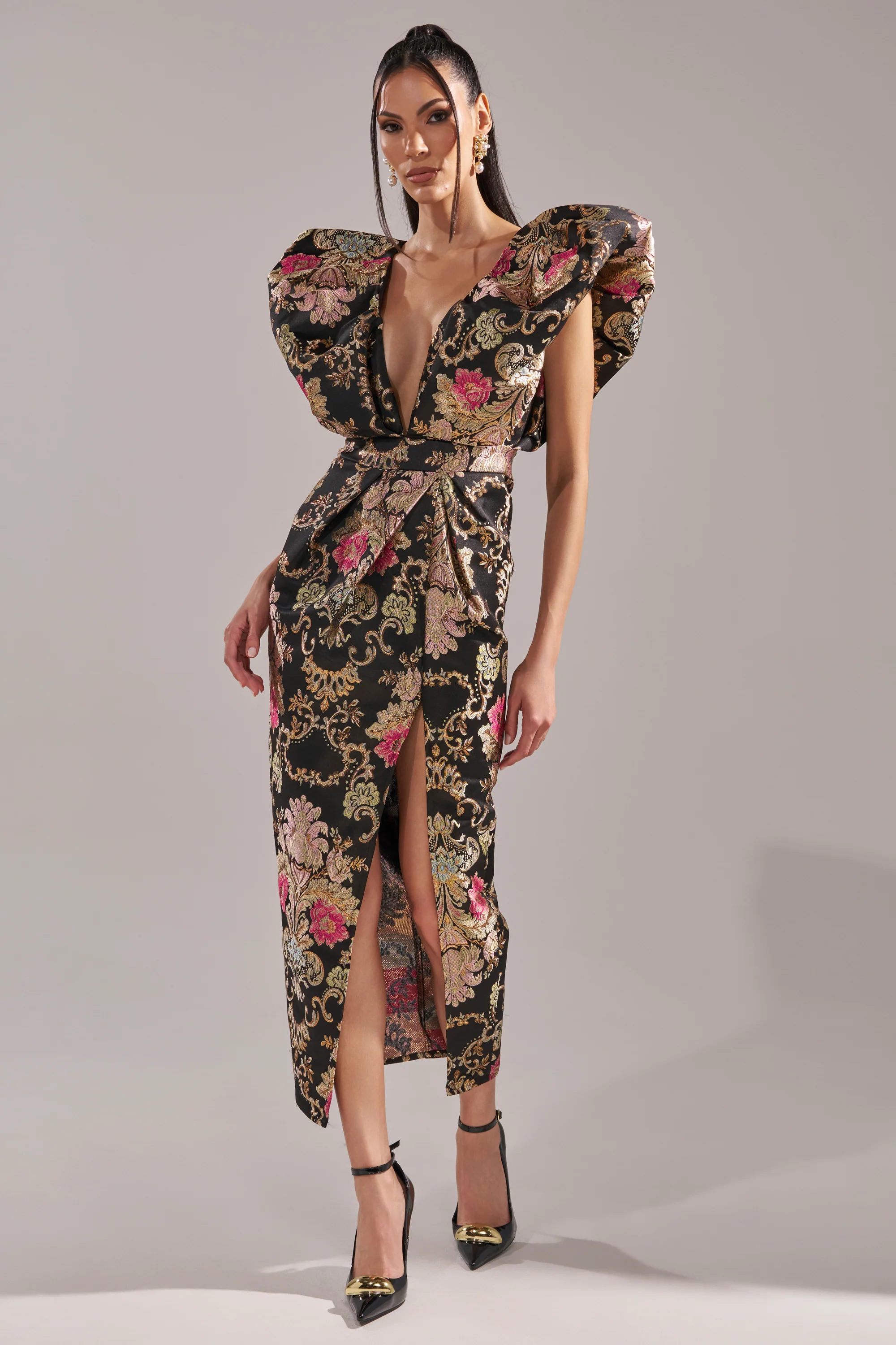 BEST DRESSED BROCADE MAXI DRESS - Image 4