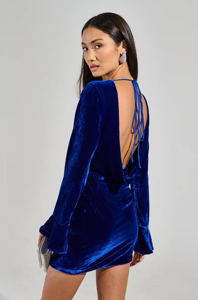 BEST DRESSED VELVET MINI DRESS - Image 5