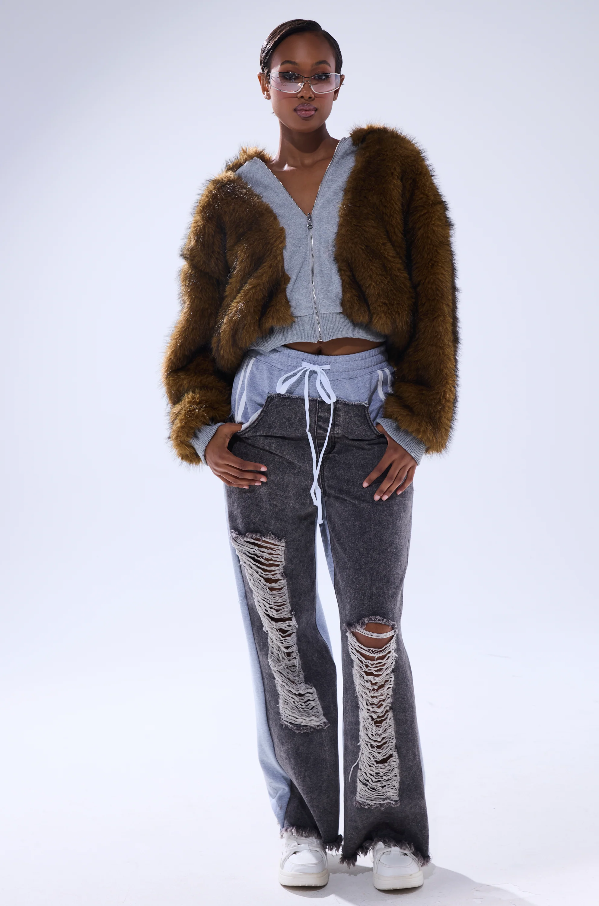 BEST OF BOTH WORLDS REVERSIBLE FUR SWEATSHIRT - Image 10