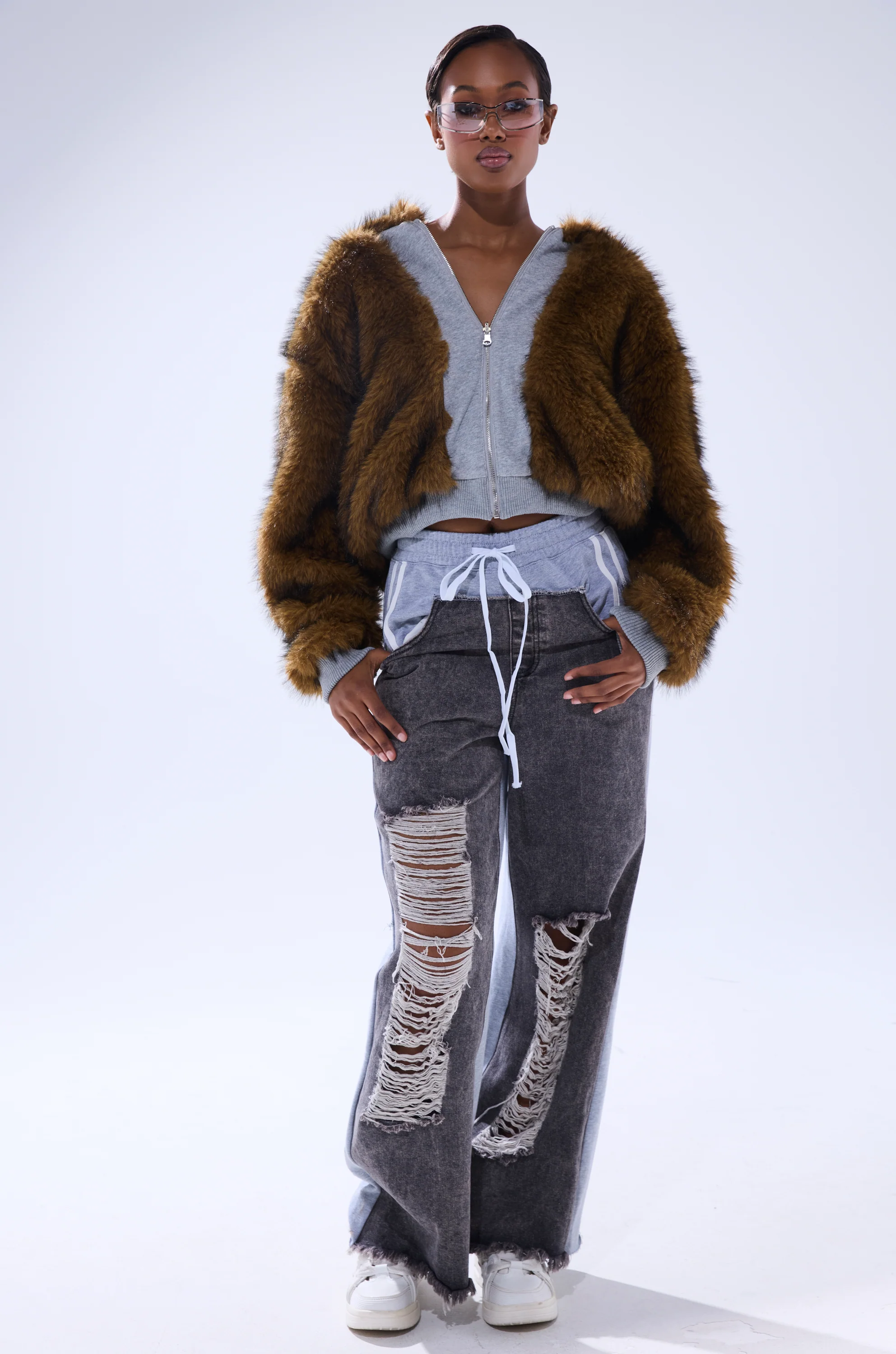 BEST OF BOTH WORLDS REVERSIBLE FUR SWEATSHIRT - Image 9