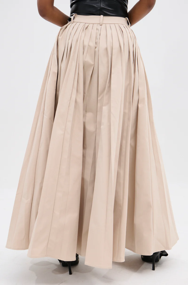 LIGHT WEIGHT TRENCH MAXI SKIRT WITH SIDE ADJUSTER - Image 5