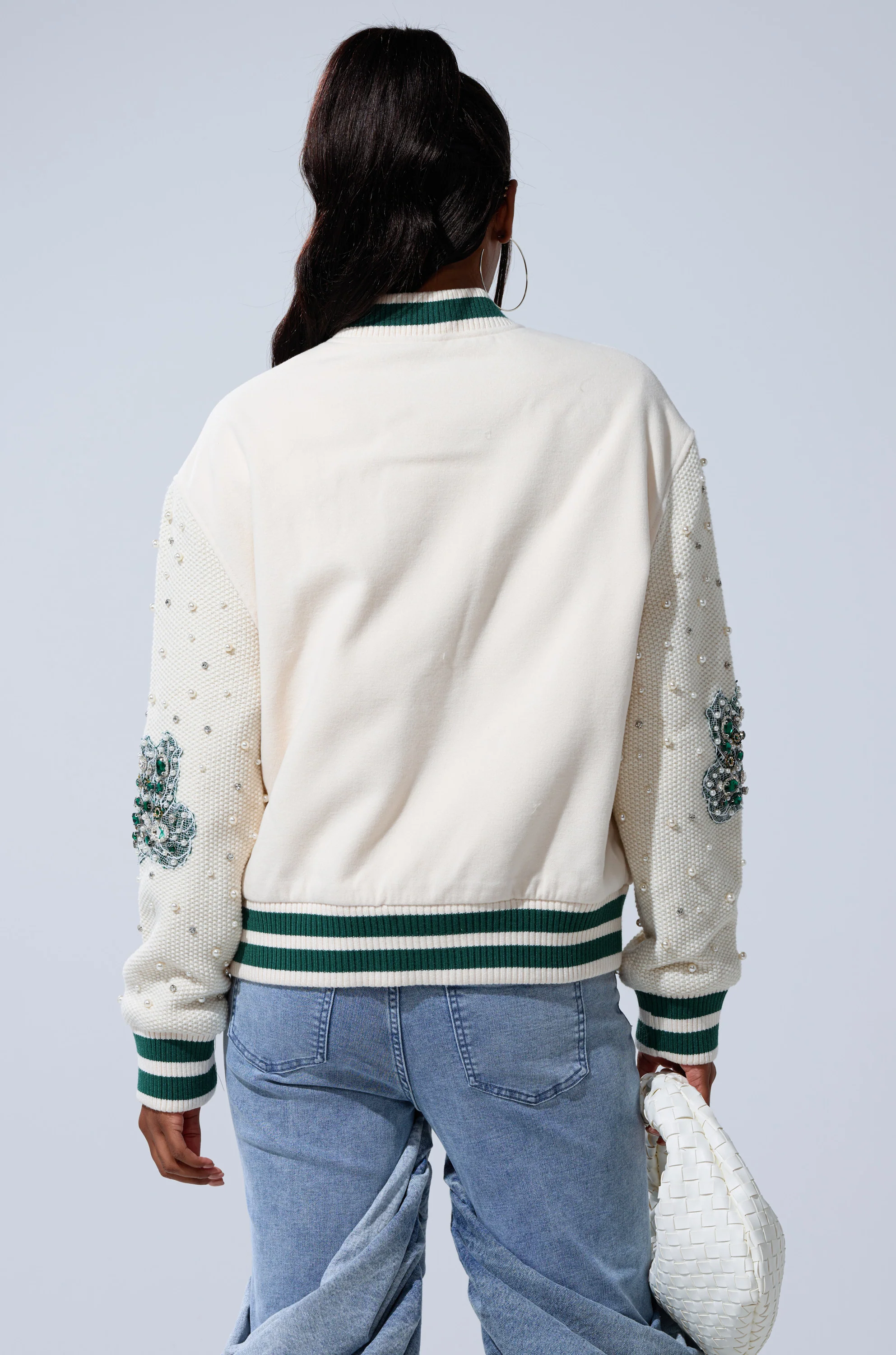 BETTER LUCK NEXT TIME EMBELLISHED BOMBER - Image 6