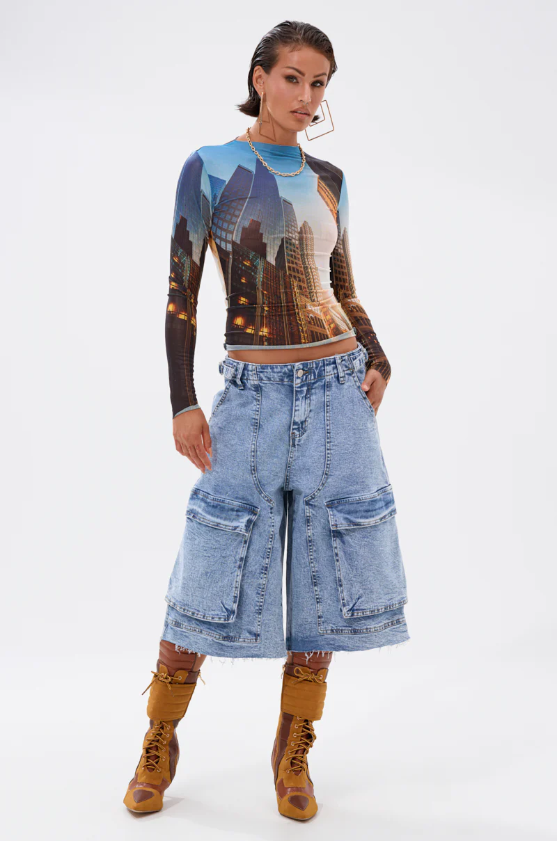 BIG CITY LONG SLEEVE MESH TOP - Image 6