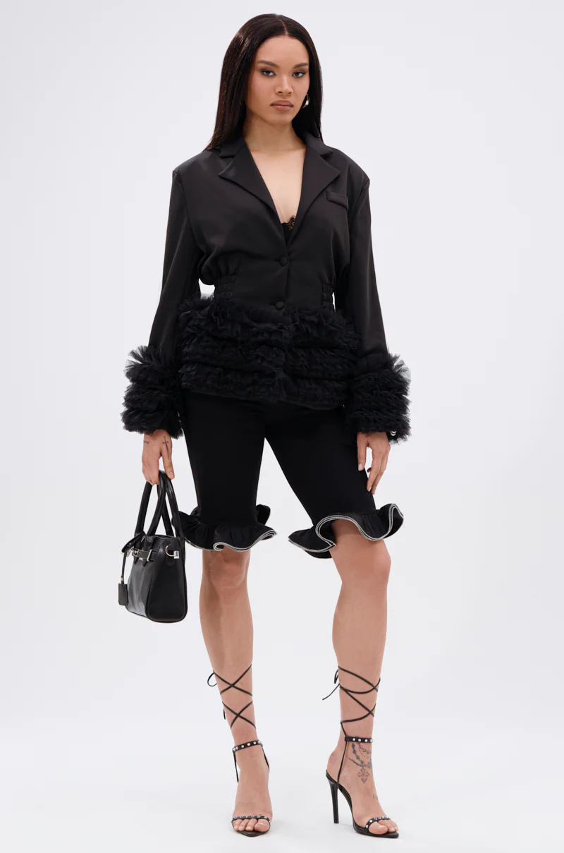 BIG HIT TULLE TRIM BLAZER - Image 8