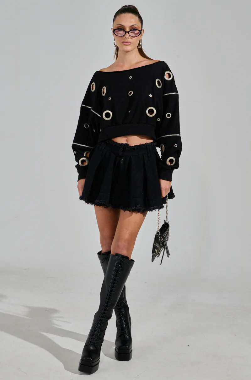 BINKEY MINI PLEATED SKIRT - Image 5