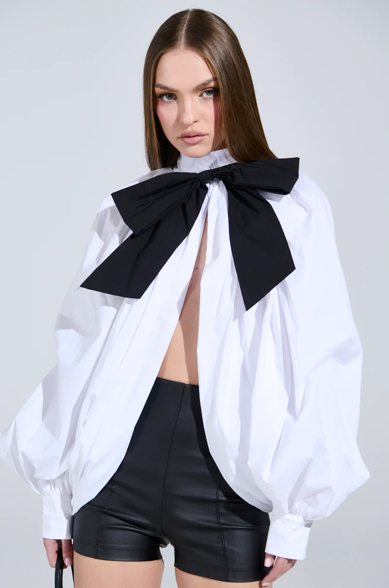 BLACK TIE AFFAIR BLOUSE - Image 2