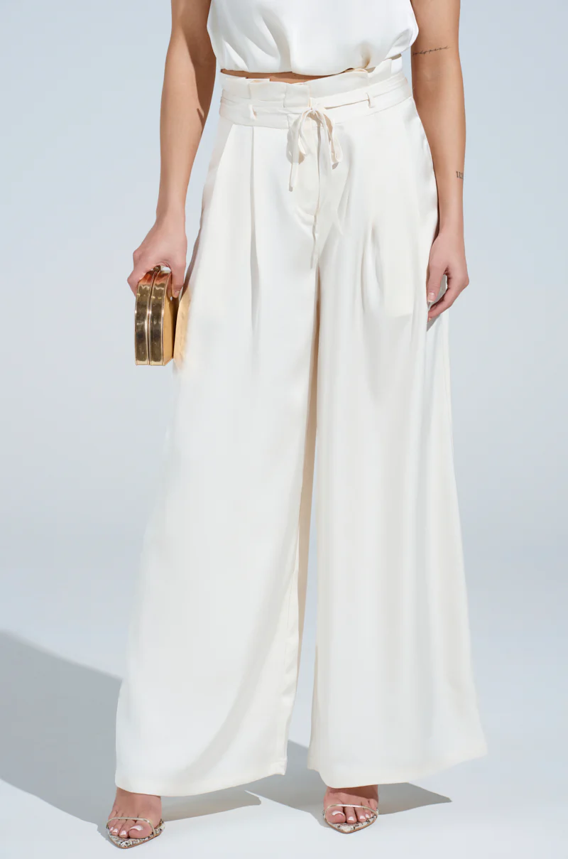 BLAKE SATIN WIDE LEG PANT - Image 2