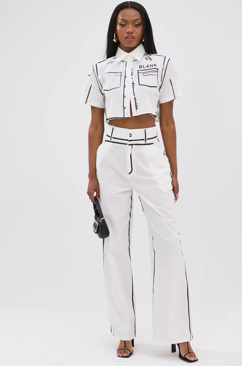 BLANK SPACE HIGH WAIST PALAZZO PANT - Image 8
