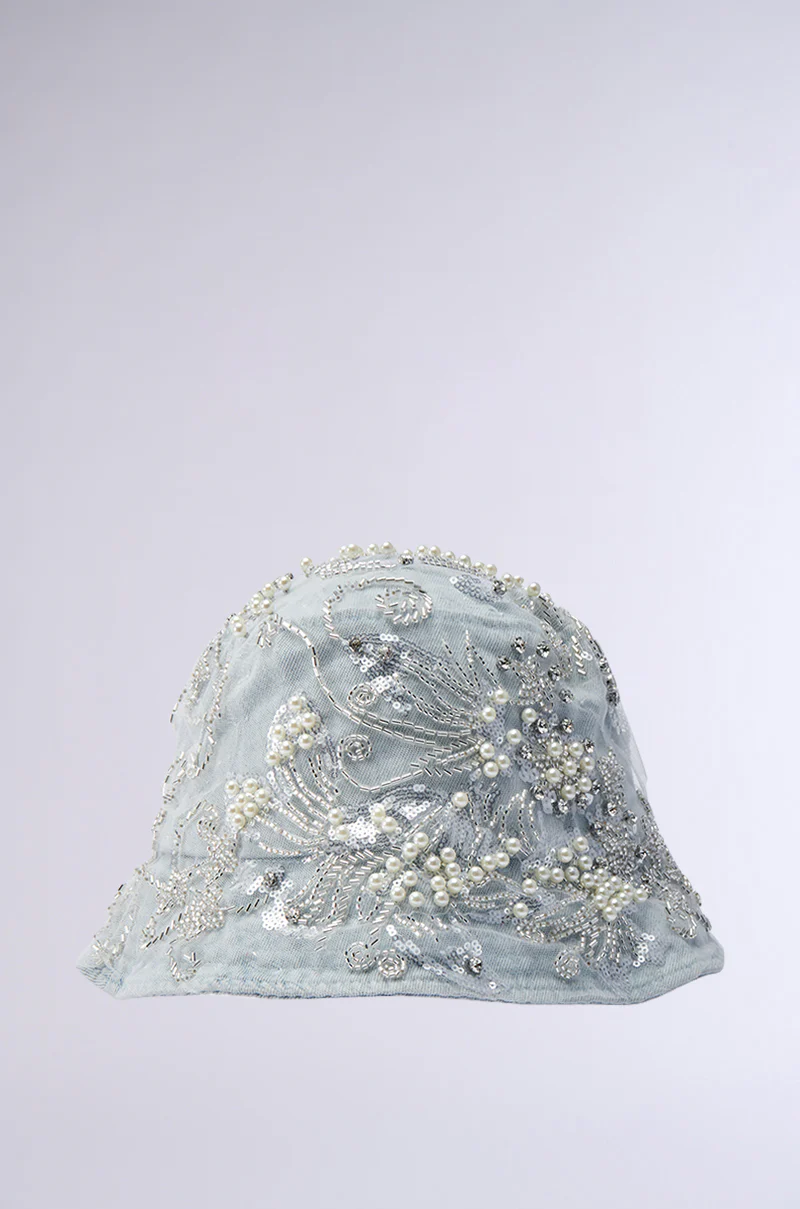 BLESSINGS ONLY EMBELLISHED BUCKET HAT - Image 2