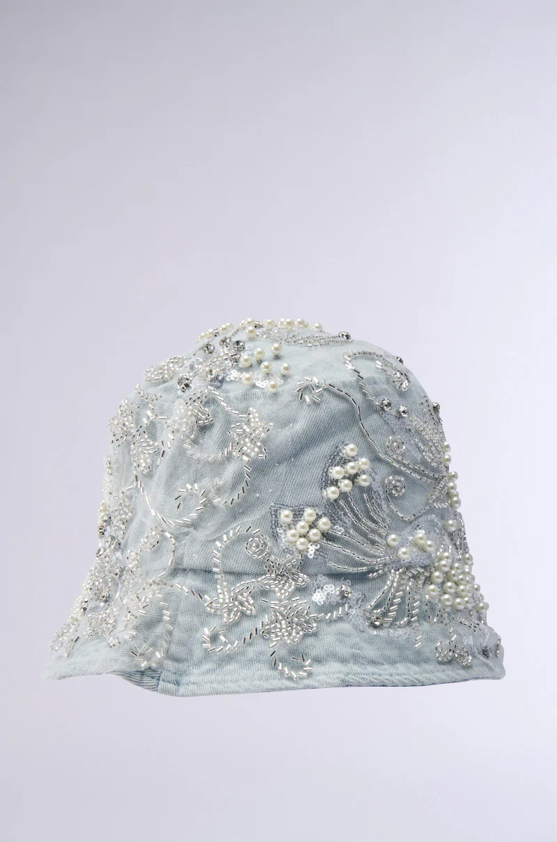 BLESSINGS ONLY EMBELLISHED BUCKET HAT - Image 3