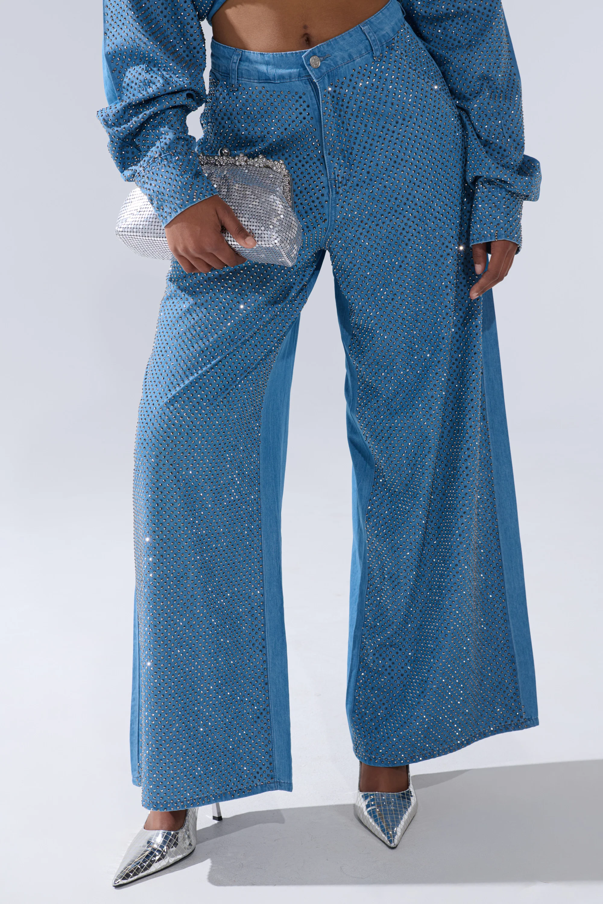 BLING BLING DENIM RELAXED PANT - Image 2