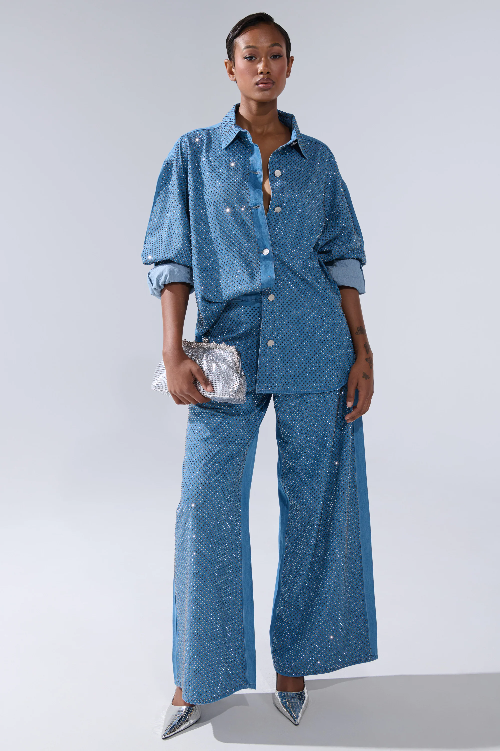 BLING BLING DENIM RELAXED PANT - Image 6