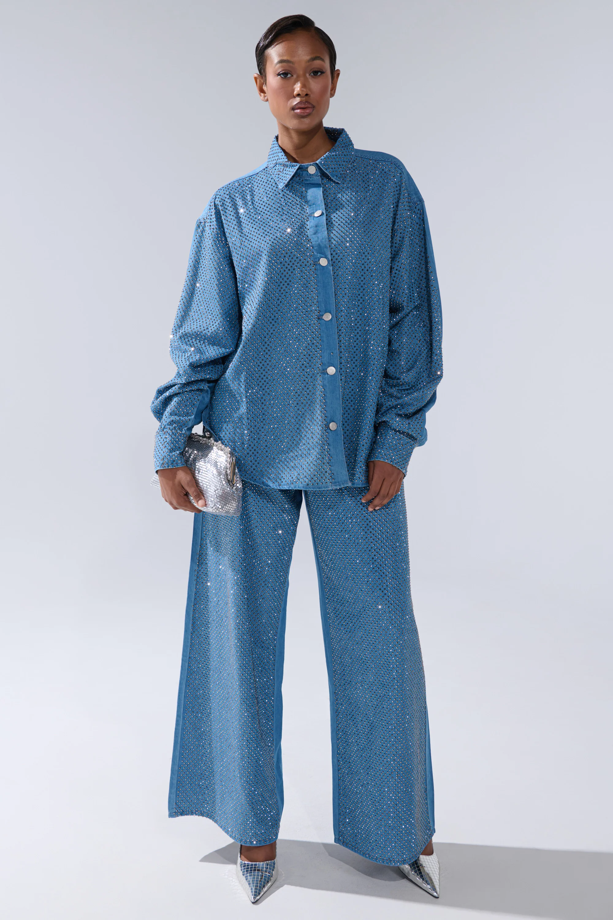 BLING BLING DENIM RELAXED PANT - Image 7