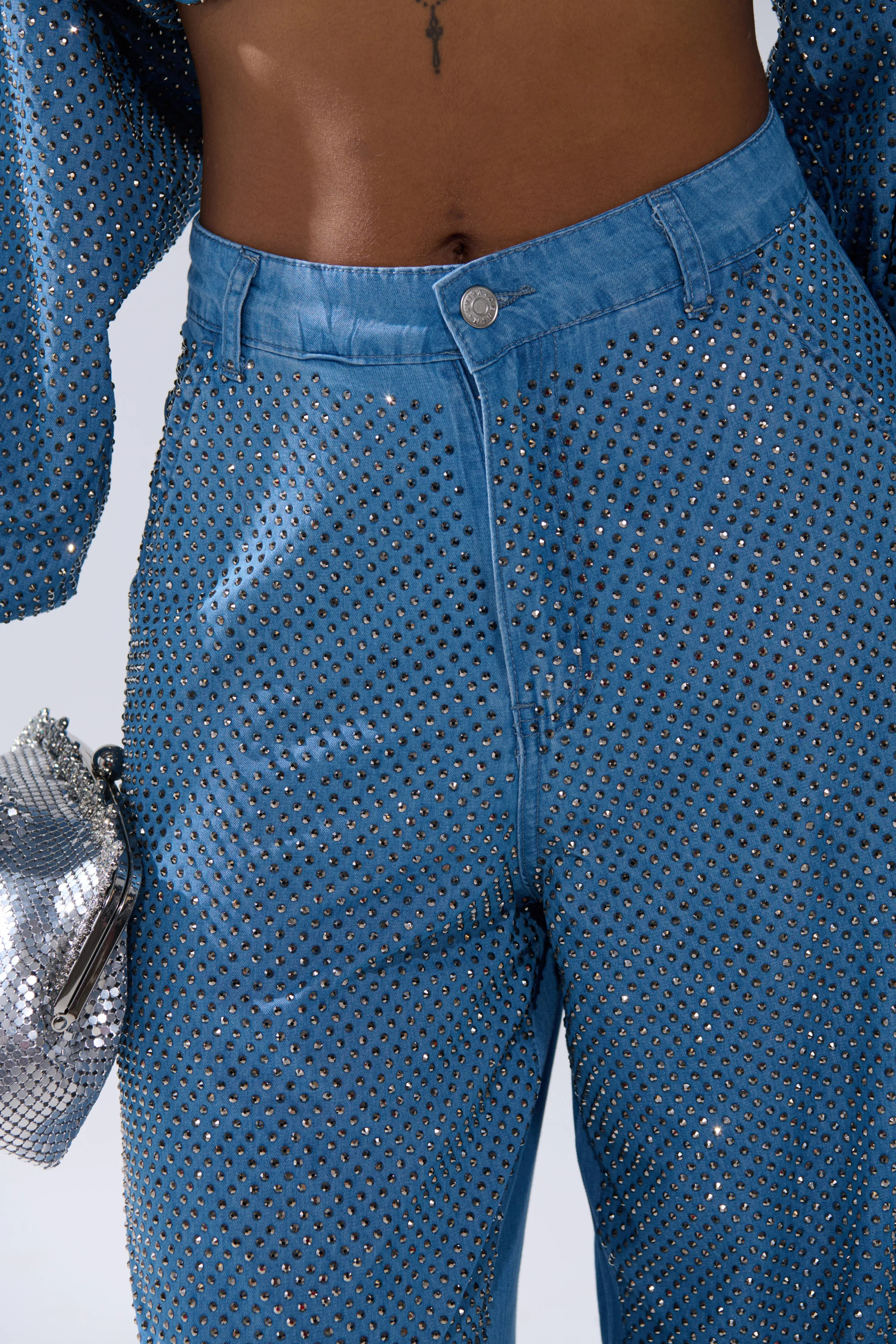 BLING BLING DENIM RELAXED PANT - Image 8