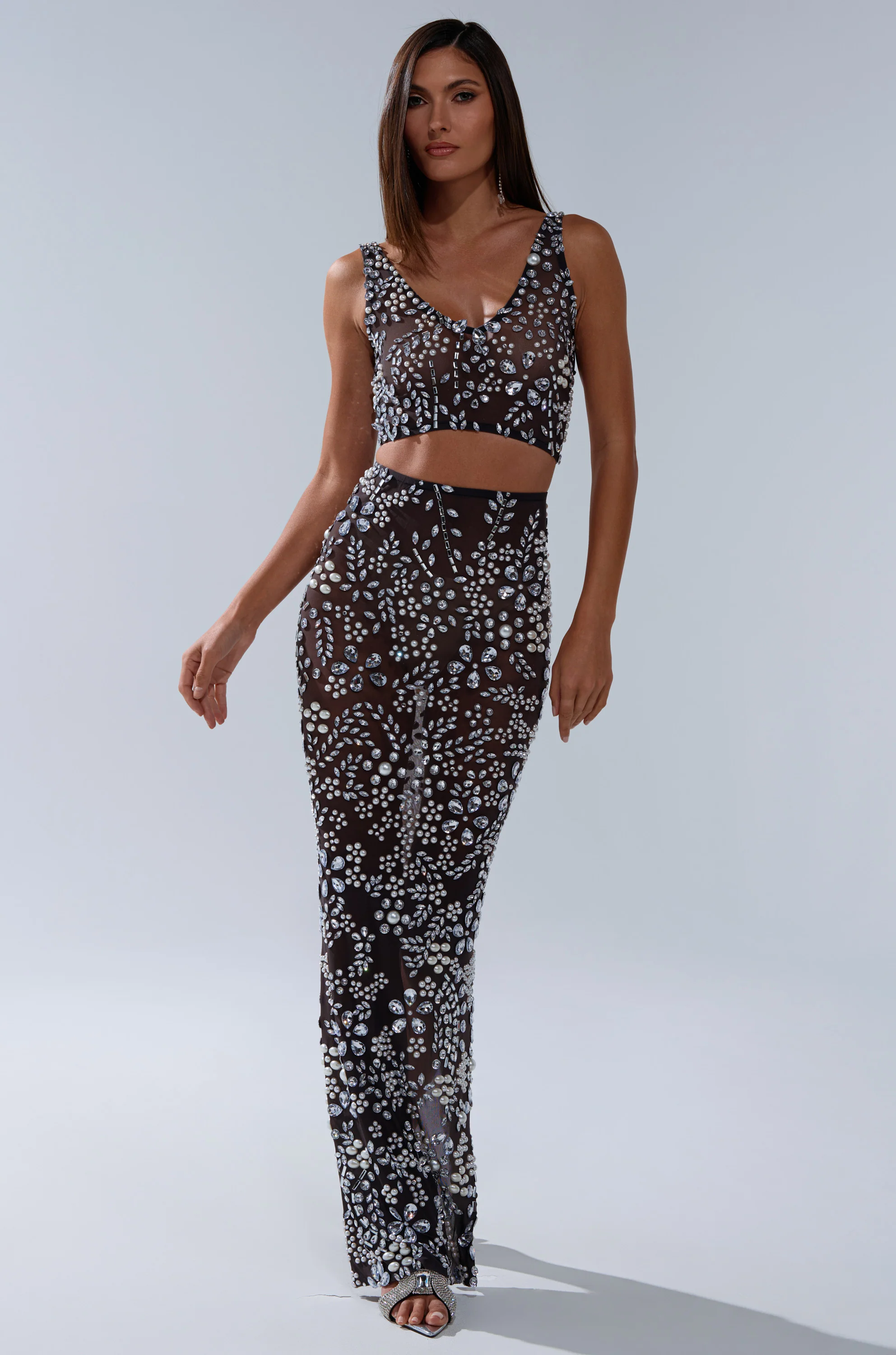 BLING BLING MESH RHINESTONE BRALETTE - Image 7