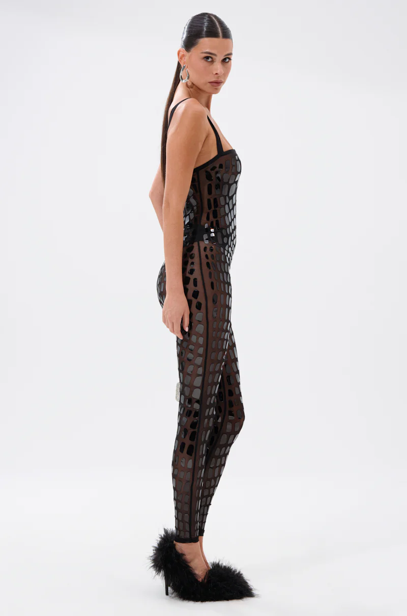 BLING BLOW MESH JUMPSUIT - Image 5