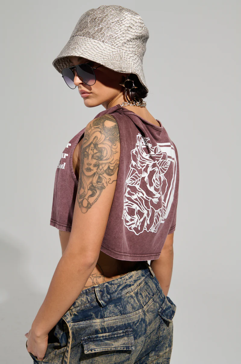 BLOCK HIS NUMBER CROPPED T-SHIRT - Image 4