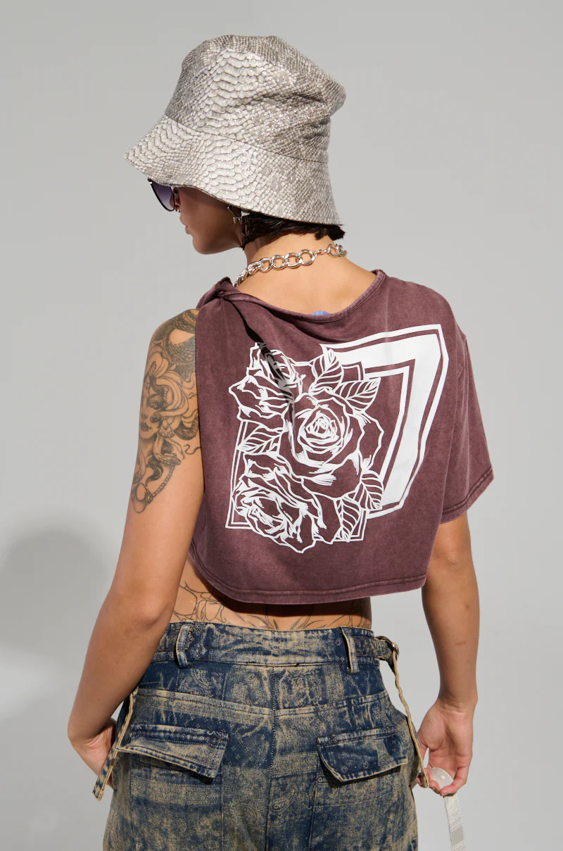 BLOCK HIS NUMBER CROPPED T-SHIRT - Image 5