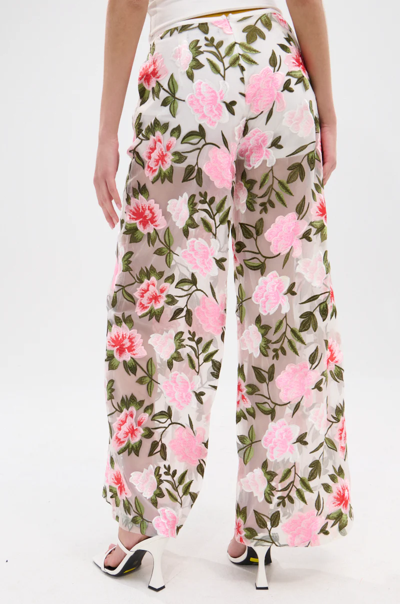 BLOSSOM LACE PALAZZO PANTS - Image 5