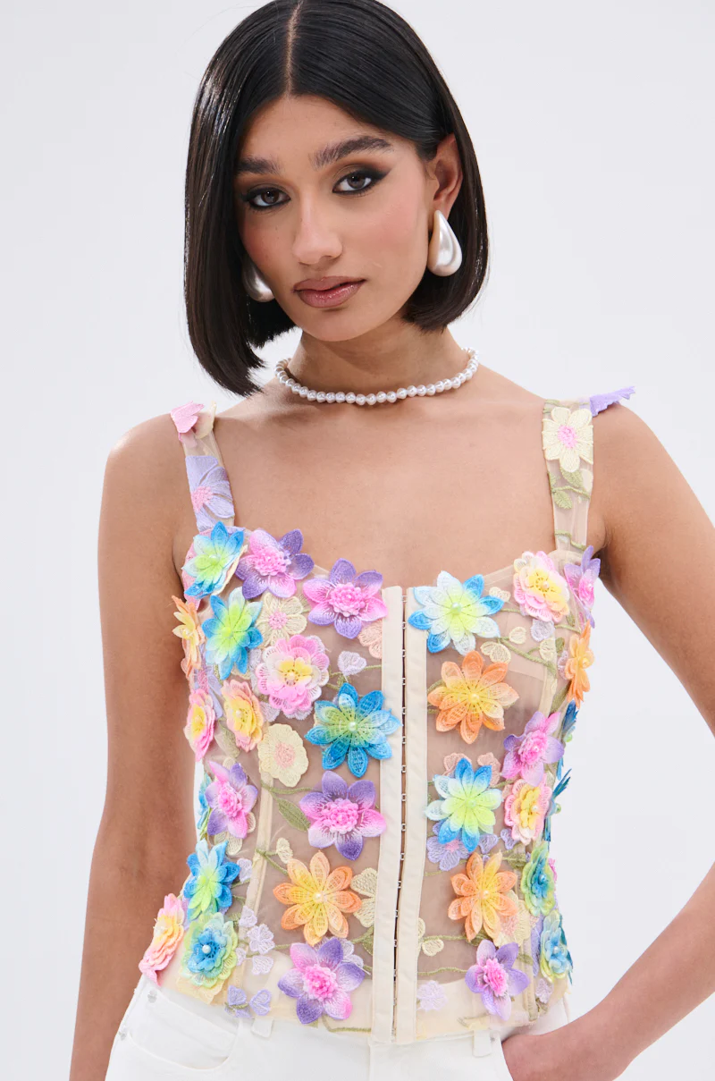 FLOWER POWER SHEER CORSET - Image 5