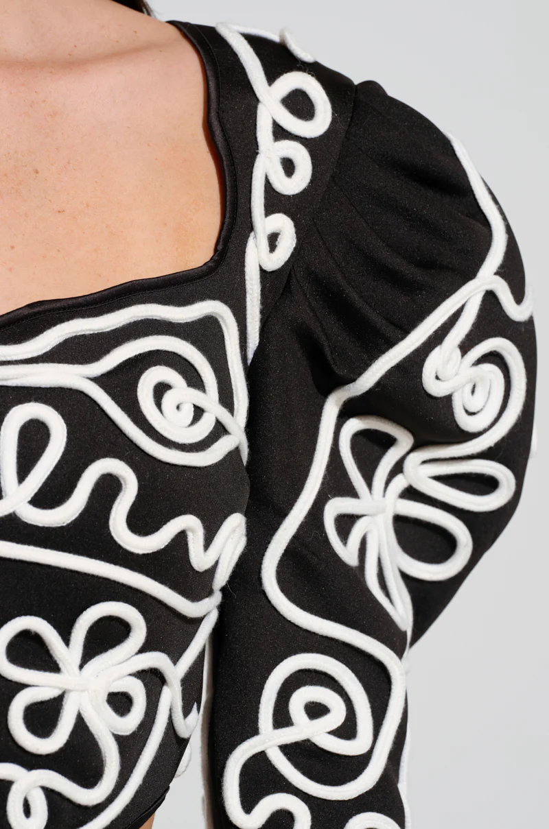 BLURRED LINES LONG SLEEVE BLOUSE - Image 8