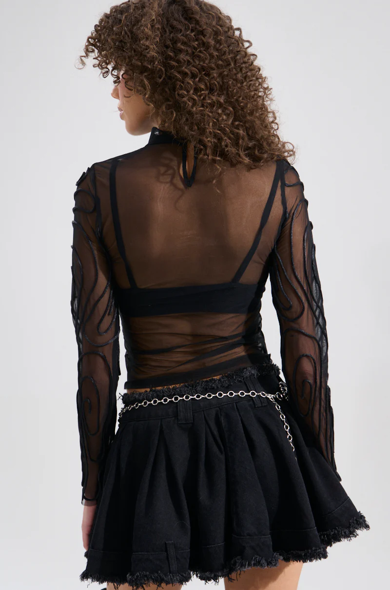 BODY LINES TRIM DETAILED MESH TOP - Image 5