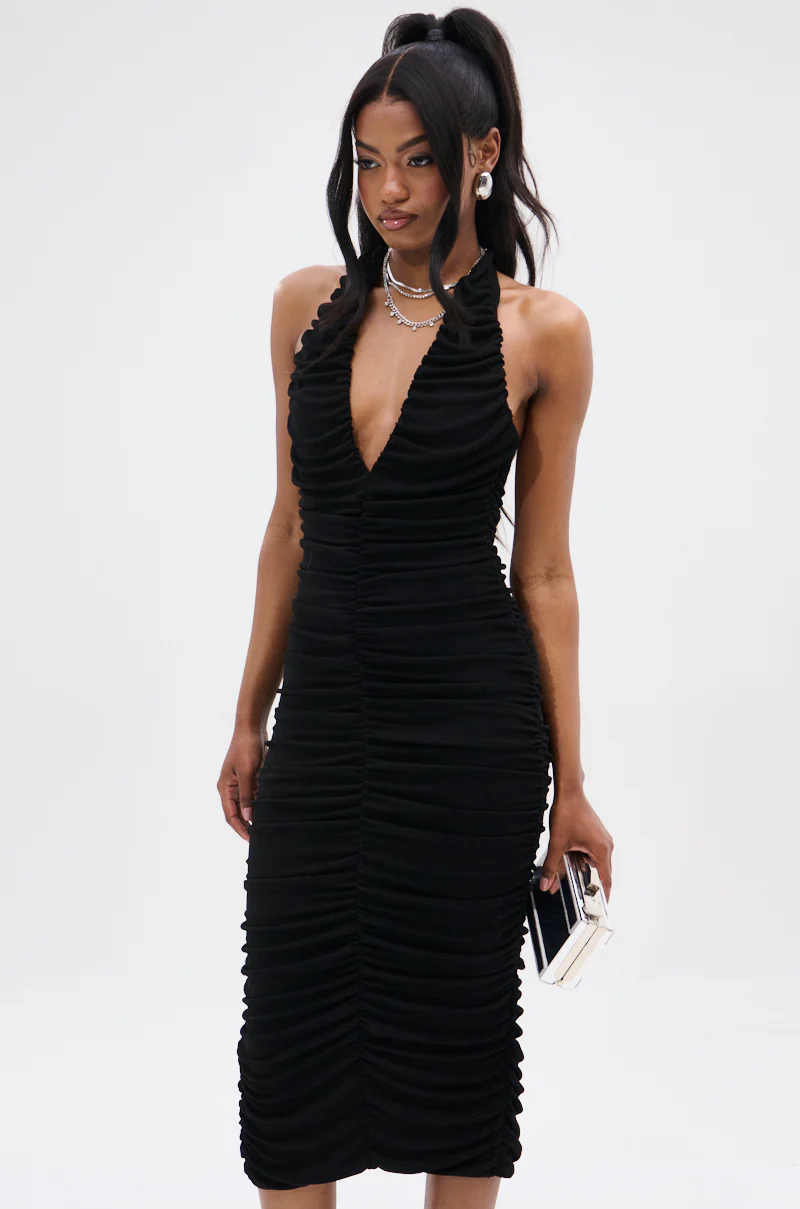 BODY ODDY MIDI DRESS IN BLACK - Image 2