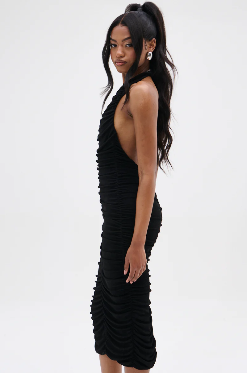 BODY ODDY MIDI DRESS IN BLACK - Image 3