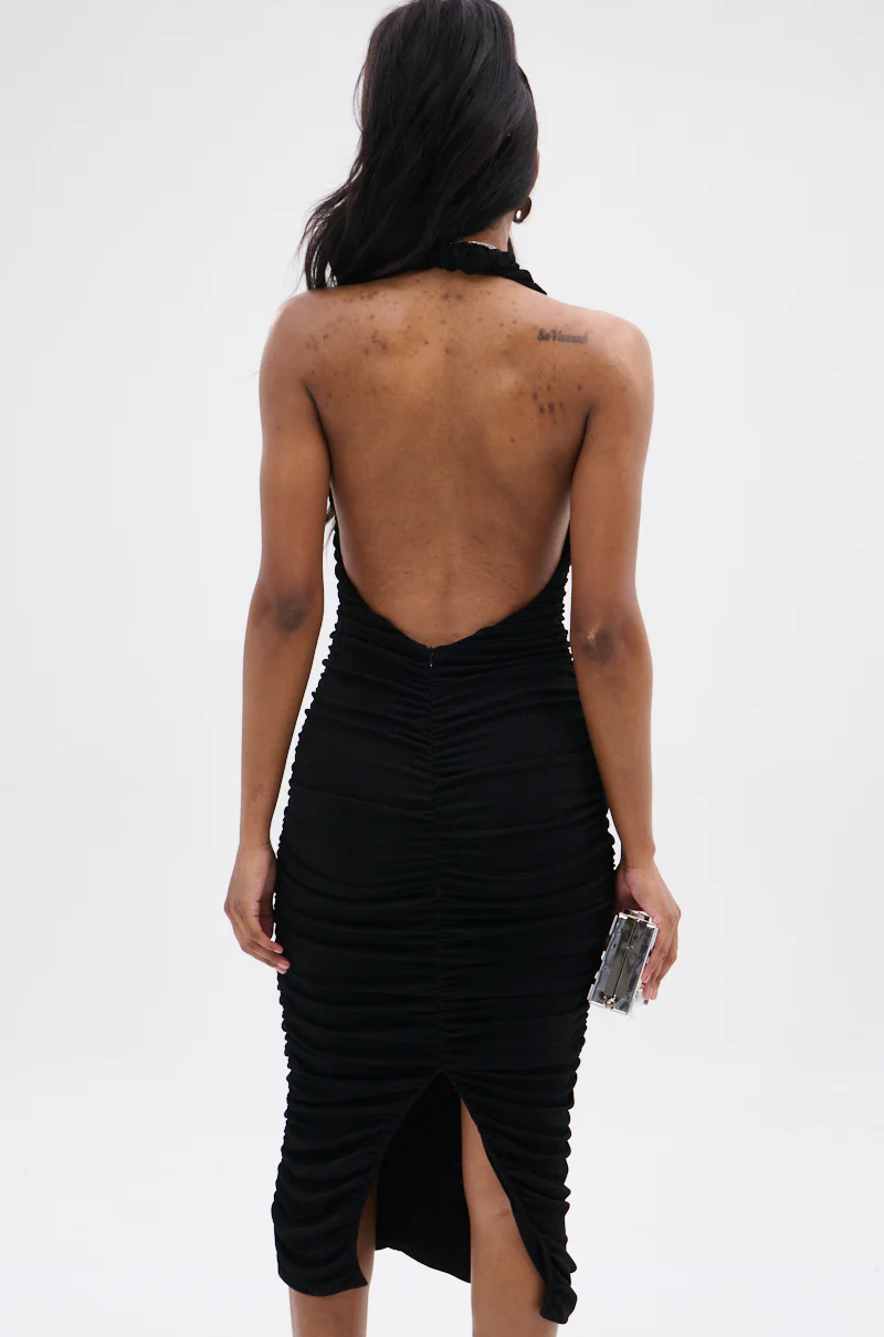 BODY ODDY MIDI DRESS IN BLACK - Image 4