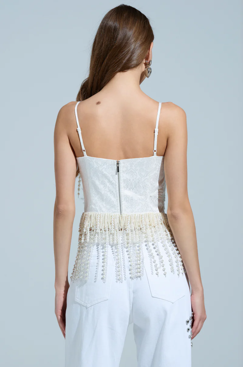 BOLD FRINGE PEARL TOP - Image 4