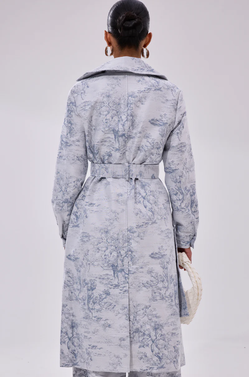 BOOKED N BUSY JACQUARD TRENCH - Image 6
