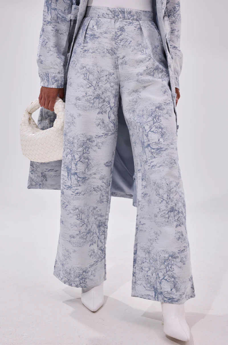 BOOKED N BUSY JACQUARD TROUSER