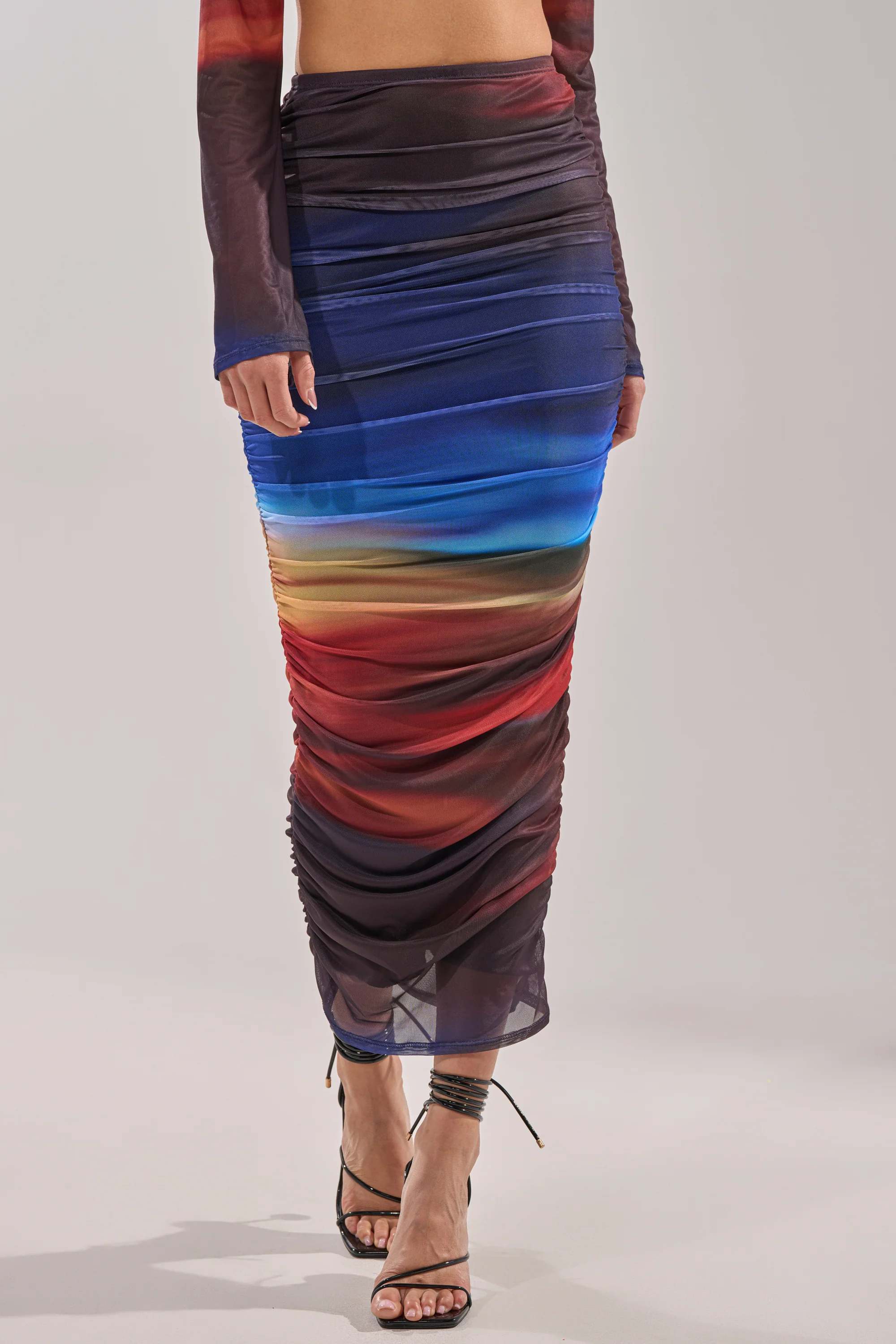 BOOM BOOM MESH MAXI SKIRT - Image 3