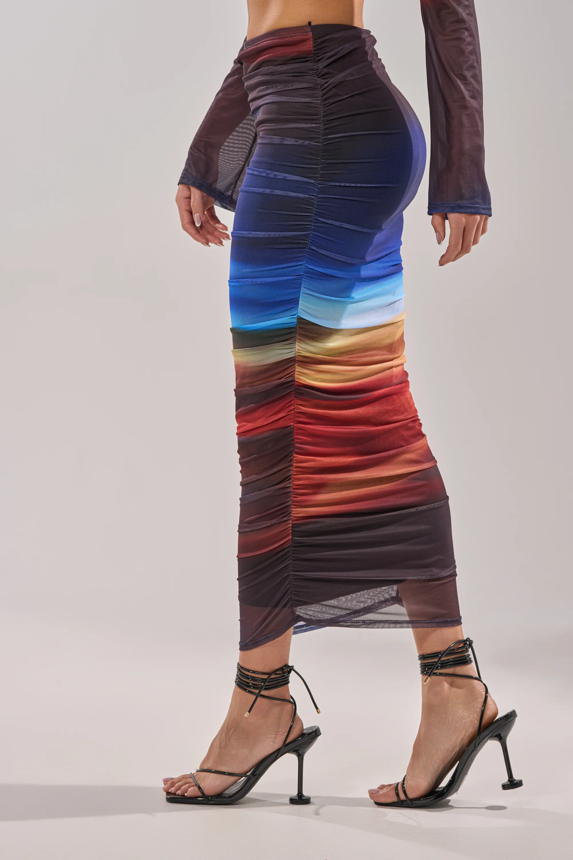 BOOM BOOM MESH MAXI SKIRT - Image 4