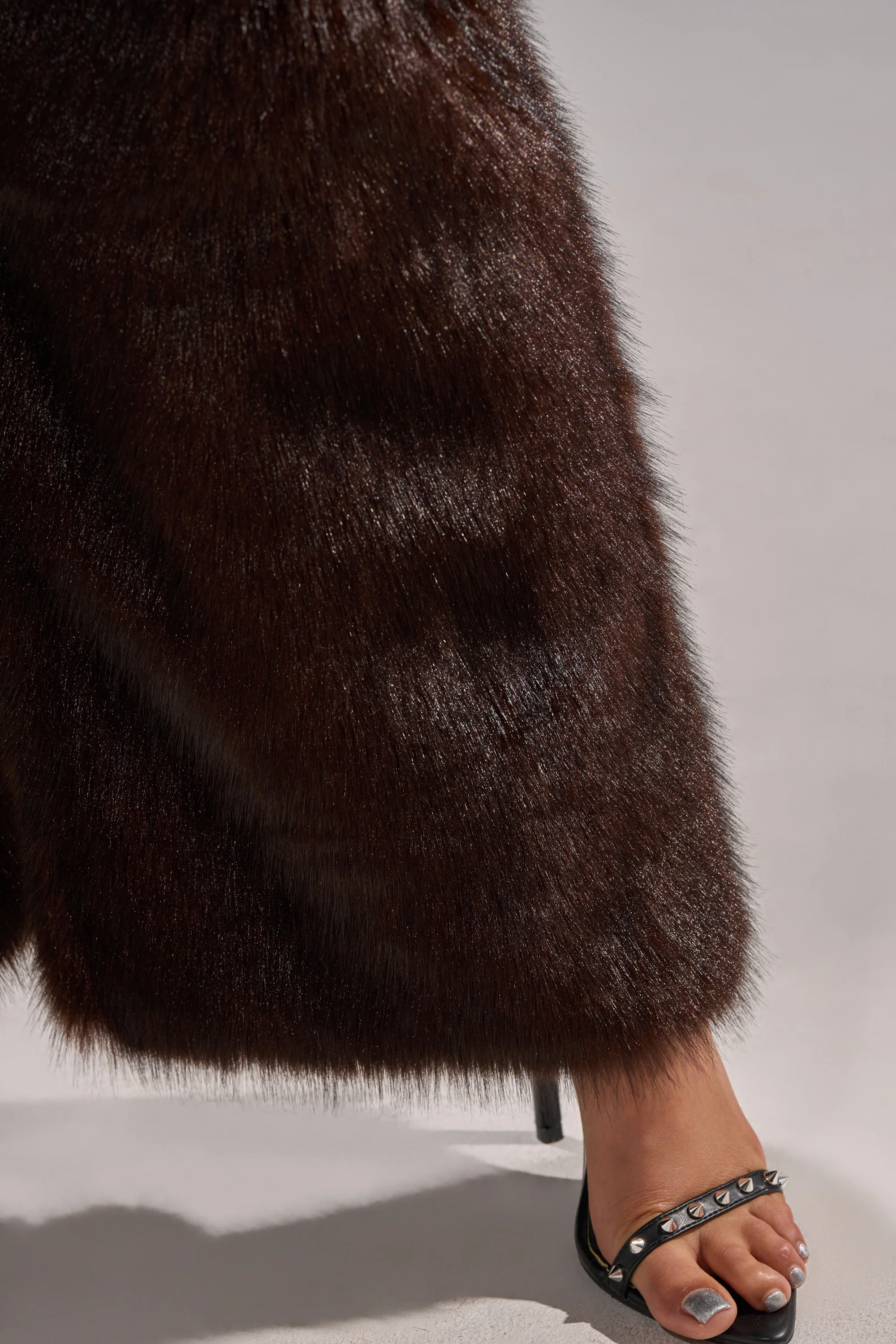 BOOTS WITH THE FUR WIDE LEG DENIM - Image 8