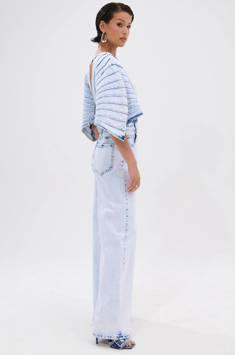 BORN TO STAND OUT DENIM JUMPSUIT - Image 10