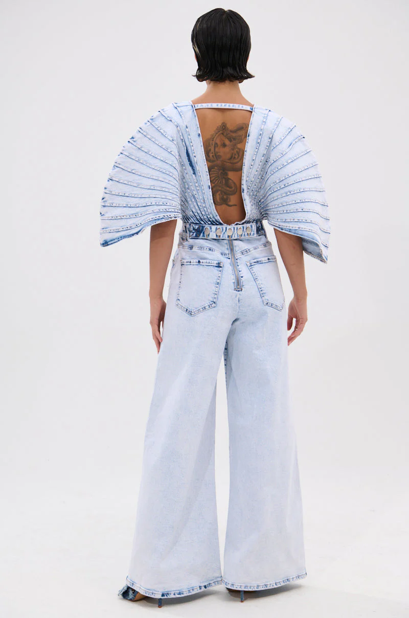 BORN TO STAND OUT DENIM JUMPSUIT - Image 11