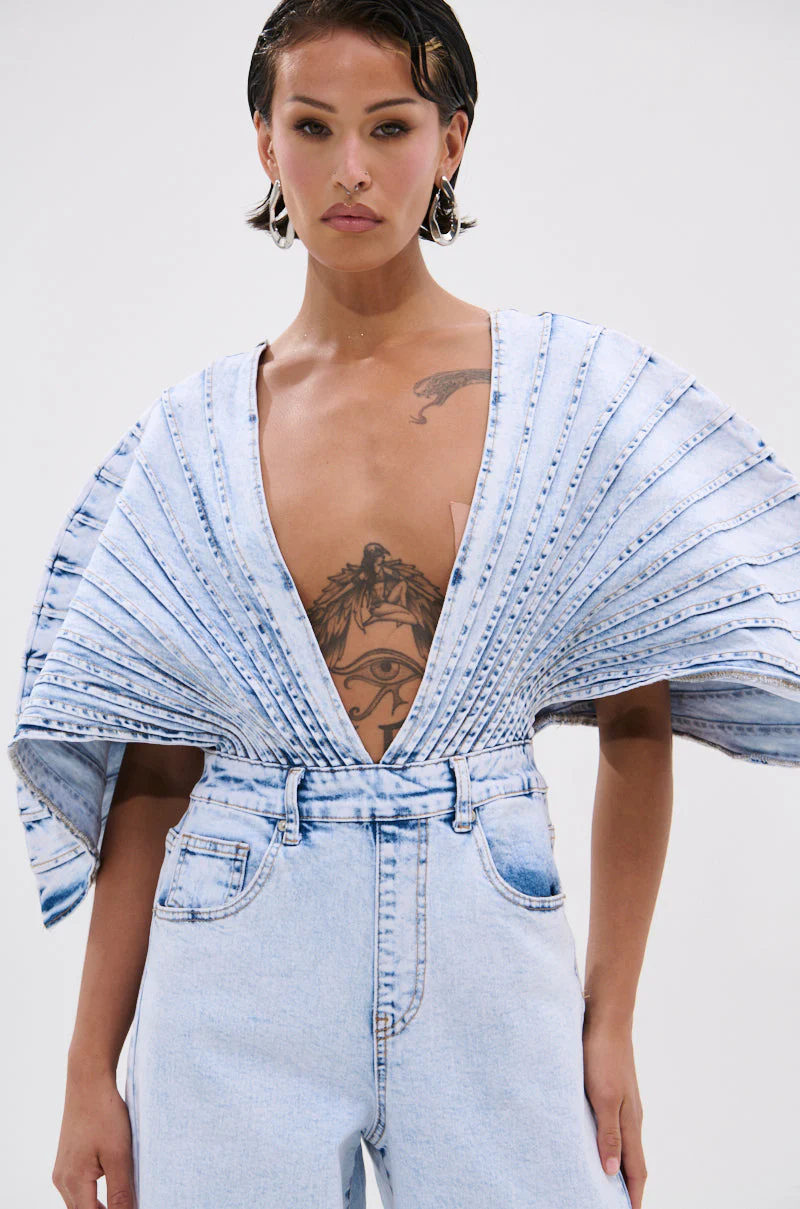 BORN TO STAND OUT DENIM JUMPSUIT - Image 12