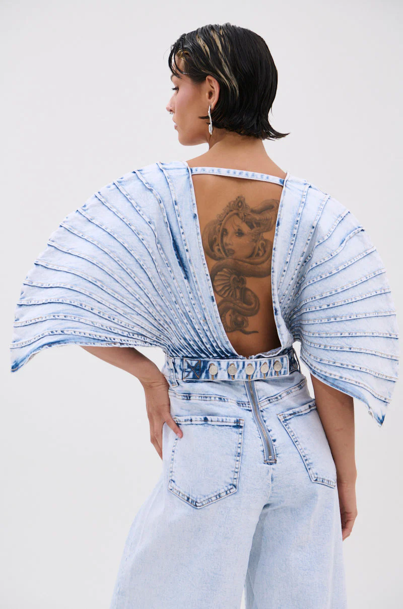 BORN TO STAND OUT DENIM JUMPSUIT - Image 13