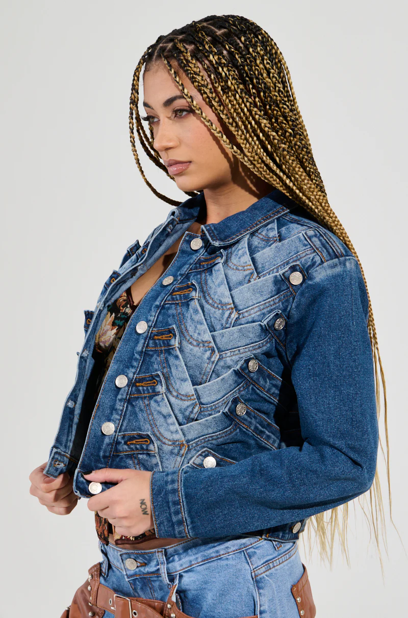 BOTTOMS UP DENIM JACKET - Image 3