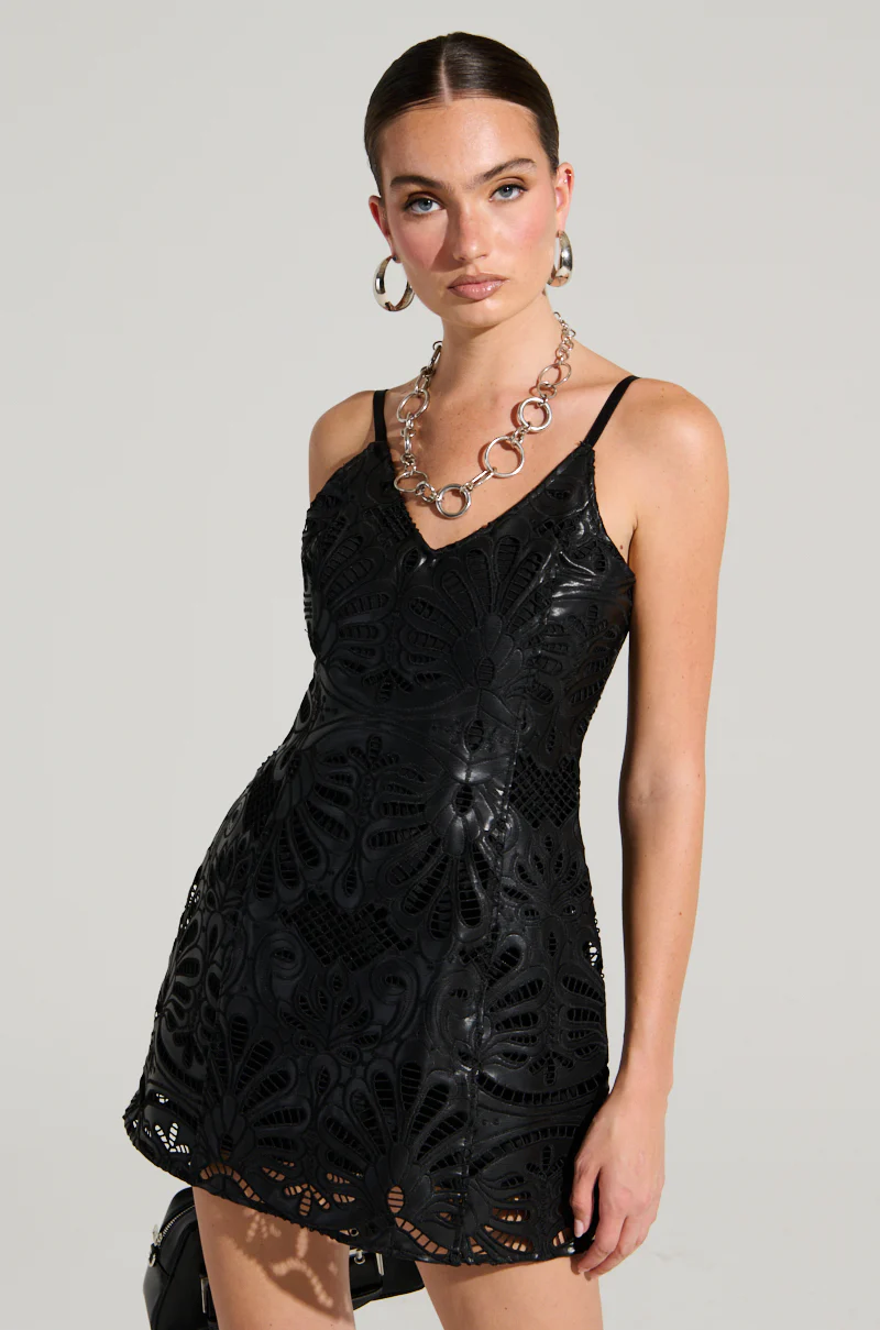 BOUNDLESS LEATHER MINI DRESS - Image 2