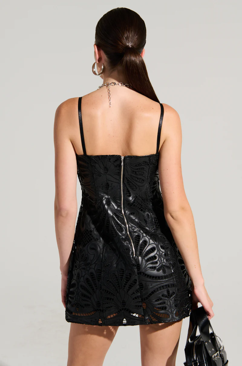 BOUNDLESS LEATHER MINI DRESS - Image 5